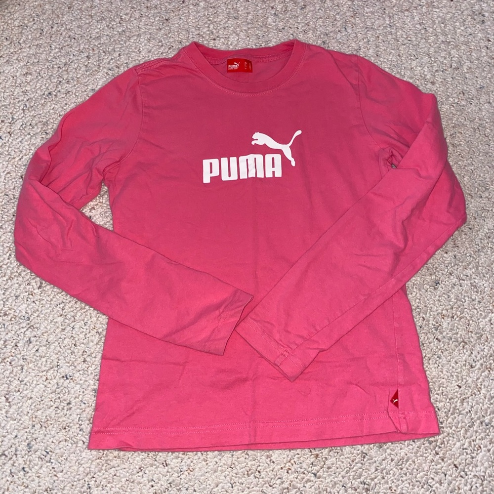 Hot Pink Puma Long Sleeve Shirt